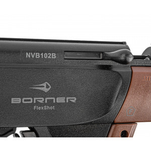 Винтовка пневматическая мультикомпрессионная Borner Flex Shot Multi-Pump, Brown кал. 4,5 мм (пластик, 3 Дж) Винтовка пневматическая мультикомпрессионная Borner Flex Shot Multi-Pump, Brown кал. 4,5 мм (пластик, 3 Дж)