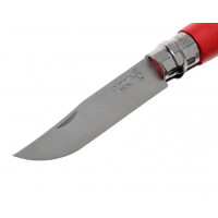 Нож складной Opinel №8 Trekking, нержавеющая сталь, рукоять бук, с кожаным темляком Нож складной Opinel №8 Trekking, нержавеющая сталь, рукоять бук, с кожаным темляком
