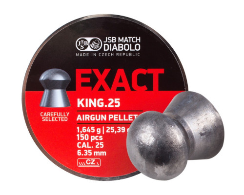 Пули JSB Diabolo Exact King 6,35 мм, 1,645 грамм, 350 штук