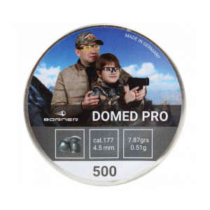 Пневматические пули Borner Domed Pro 4,5 мм, 0,51 грамм, 500 штук