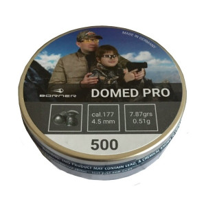 Пневматические пули Borner Domed Pro 4,5 мм, 0,51 грамм, 500 штук